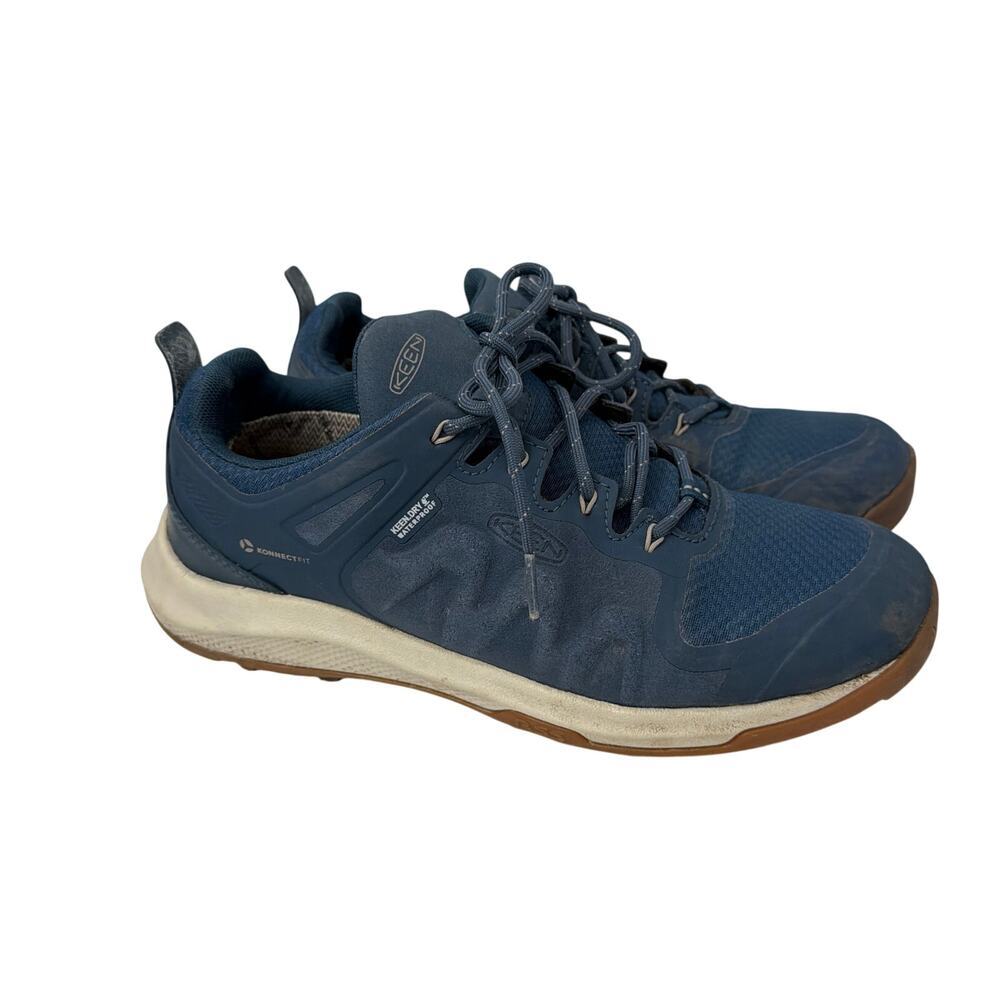 Keen Shoes Womens Size 9.5 Explore Waterproof Hiking Majolica Blue Lace Up